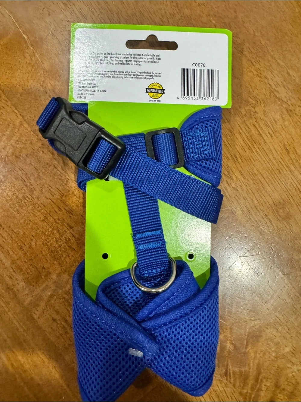 Forever Pals Size Medium New Blue Dog Harness - Comfortable Mesh Design